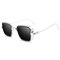 نظارة شمسية للرجال ذات حافة سميكة بإطار معدني ريترو - # 08