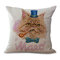 Mignon Animal Style coton lin carré housse de coussin canapé taie d'oreiller maison voiture bureau décor - #3