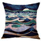 Funda de cojín de lino con paisaje abstracto moderno, sofá para el hogar, fundas de almohada para la decoración del hogar - #1