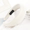 Sponge Solid Color Headband Multi-color Wide-brimmed Ladies Jewelry Solid Color Head Buckle - White