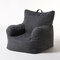 Lazy Sofa Bean Bag Single Bedroom Sofa Chair Living Room Modern Simple Lazy Chair - Black