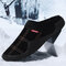 Men Cloth Non Slip Warm Lining Outdoor Casual Slippers - Black