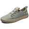 Men Ice Silk Cloth Breathable Trainers Waterproof Skateboard Shoes - Green