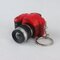 Mini Camera Sound LED Flashlight Keychain - Red