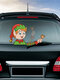 Christmas Snowman Elf Wiper Sticker Removable Rear Windshield Stickers Car Sticker - #02