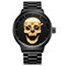 Fashion Skull Men Watch Simple Style Quartz Watch Stainless Steel Watch Waterproof - 02