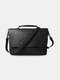 Men Vintage Multifucntion Large Capacity Messenger Crossbody Bag Handbag - Black