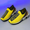 Plus Size Mesh Breathable Slip Resistant Slip On Flat Sneakers Shoes - Yellow