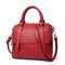Alligator Print PU Leather Handbag Shoulder Bags Crossbody Bag For Women - Wine Red