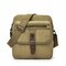 Canvas Crossbody Bag Leisure Vintage Single-shoulder Bag For Men Women - Khaki