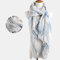 Hot Sale Womens Spring Cats Pattern Design Bali Yarn Scarves - White