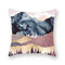 Fodera per cuscino in lino moderno con paesaggio tramonto astratto Home divano federe per la casa - #4