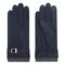 Men Winter Warm Thicken Suede Gloves Simple Solid Riding Windproof Touch Screen Full-finger Gloves - Blue
