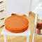 39/49*8cm Thick Solid Color Corn Short Plush Sponge Seat Cushion Dining Chair Round Shape Pad - #2