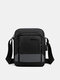 Men Nylon Casual Multifunction Multi-Pockets USB Crossbody Bag Shoulder Bag - Gray