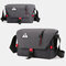Men Large Capacity Waterproof Multi-pocket Shoulder Bag Crossbody Bag - Grey