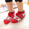 Unisex Thick Warm Floor Socks Home Non-slip Bottom Socks Breathable Soft Ankle Socks - Red