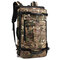 Men 40L Multifunctional Multi-Carry Large Capacity Travel Outdoor Backpack Laptop Bag Crossbody Bag - Camouflage