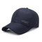 Men's Embroidery Sport Pattern Cotton Baseball Cap Sport Casual Sunshade Hats Adjustable Golf Hats - Navy