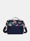 JOSEKO Women's Polyester Outdoor Insulation Bag Portable Picnic Bento Bag Lunch Box Bag Refrigerated Ice Bag - Navy