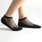 Women Summer Breathable Glass Silk Short Sock Elastic Anti-skid Ankle Socks - Black
