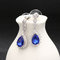 JASSY® Zircon Crystal Dangle Earrings 12 Months Birthstone Birthday Stone Earrings for Women - September