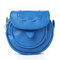 Casual Candy Color PU Leather Crossbody Bag - Blue