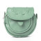 Casual Candy Color PU Leather Crossbody Bag - Green