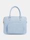 Women Multi-carry Multifunction 14 Inch Laptop Bag Crossbody Bag Backpack - Blue