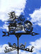 Garden Farm Iron Witch Death Horse Home Weathercock Weather Vane Wind Direction Indicator Yard Measuring Tools - #02