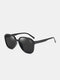 यूनिसेक्स पीसी पूर्ण फ्रेम UV सुरक्षा फैशन धूप का चश्मा - काली