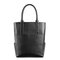 QUEENIE Women Casual Handbag 14 inch Laptop Shopping Solid Shoulder Bag - Black