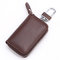 Genuine Leather Car Key Holder Key Bag For Men  - Coffee