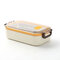 Durable Stainless Steel Seal Thermal Insulated Lunch Box Food Container Storage Box - Orange