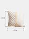 1 PC Velvet Multicolor Stripes Decoration In Bedroom Living Room Cushion Cover Throw Pillow Cover Pillowcase - White