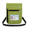 Nylon Passport Storage Bags Casual Shoulder Bags Crossbody Bags For Women Men - Green