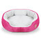 6 Colors Shearling Fleece Pet Kennel Dog Cat Warm Round Kennel - Rose
