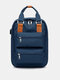 Women Nylon Casual Anti-Theft Large Capacity Comfy USB Port Backpack - Blue