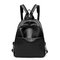 New Fashion Trend Shoulder Bag Three-use Female Bag Multi-function Backpack Three-piece Mother Bag - Black