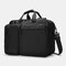Men Anti-theft Briefcase Expandable Multi-pocket Waterproof Laptop Bag Large Capacity Backpack - Black