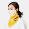 Women Breathable Printing Masks Ear-mounted Neck Protection Sunscreen Scarf Shawl - 03