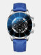 Decorated Pointer Men Business Watch Calendar Stainless Steel Leather Quartz Watch - #28