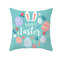 Easter Pillowcase Rabbit Egg Print Cushion Cover - 8