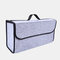 7 Styles Felt Car Storage Bag Multi-Function Trunk Car Supplies Tail Box - Light Grey