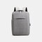 Men Oxford USB Charging Light Weight Large Capacity 15.6 Inch Laptop Bag Backpack - Grey
