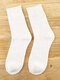 5 जोड़े पुरुष कपास टेरी फैब्रिक मोटा ठोस रंग सरल गर्मी जुराबें - बेज