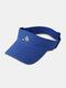 Unisex Cotton Outdoor Sports Badminton Pattern Couple Sunscreen Visor Hats Baseball Cap - Blue