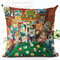 1 PC Retro Style Cats Linen Cotton Cushion Cover Home Sofa Art Decor Throw Pillow Cover Pillowcase - #1