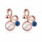 INALIS® Bowknot Opal Crystal Earrings for Women Gift - Rose Gold