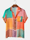 قميص كاجوال خفيف الوزن للرجال متعدد الألوان اللون - زهري